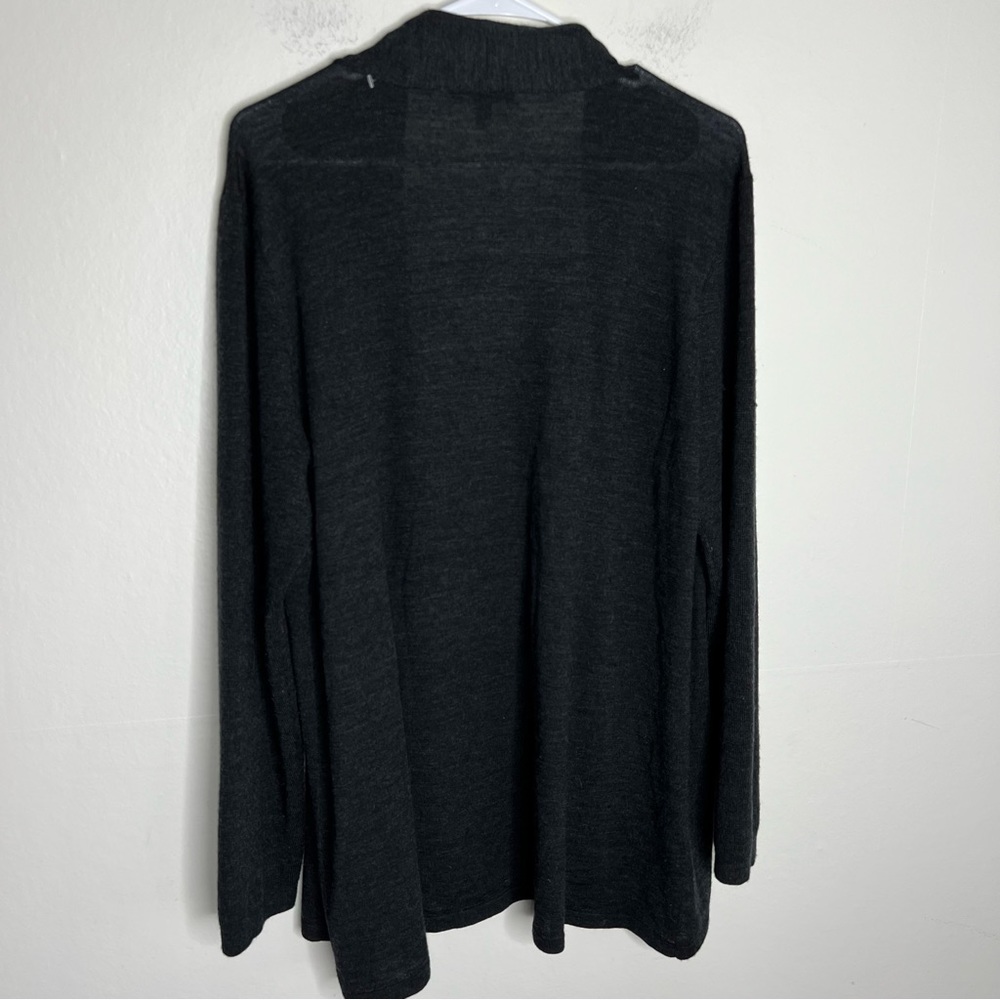 Eileen Fisher Wool Open Front Sequin Cardigan Sz … - image 6